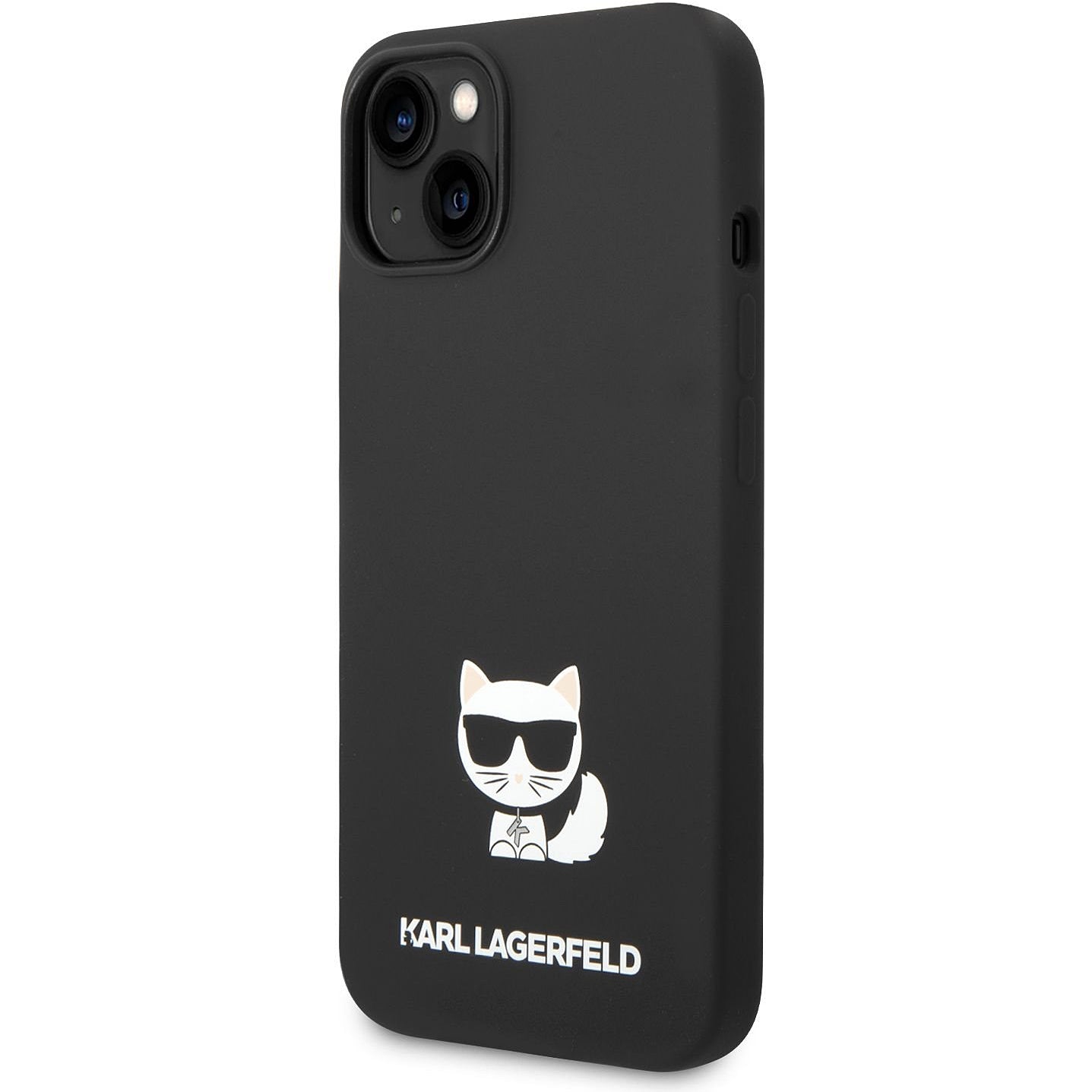 Capa para Apple iPhone 14 Plus, Karl Lagerfeld, Silicone Body Choupette, Preta