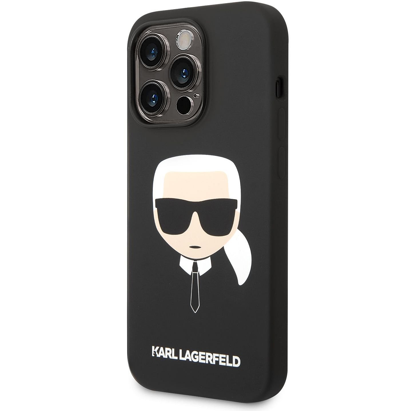 Capa MagSafe para Apple iPhone 14 Pro, Karl Lagerfeld, Silicone Karl Head, Preta
