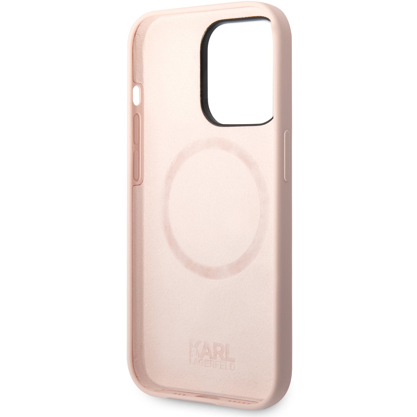 Capa MagSafe para Apple iPhone 14 Pro Max, Karl Lagerfeld, Corpo de Silicone Karl & Choupette, Rosa
