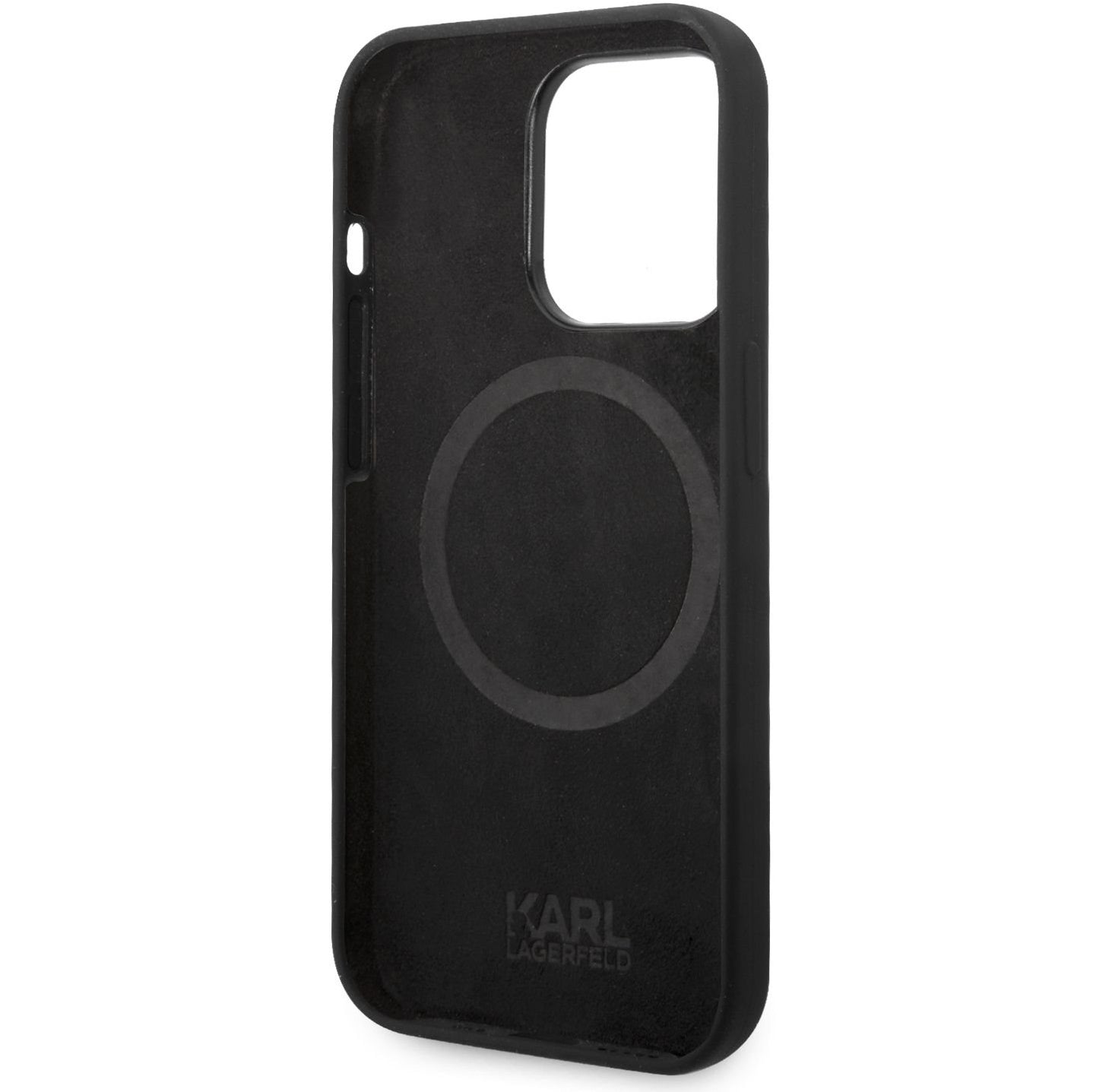 Capa MagSafe para Apple iPhone 14 Pro, Karl Lagerfeld, Silicone Karl Head, Preta