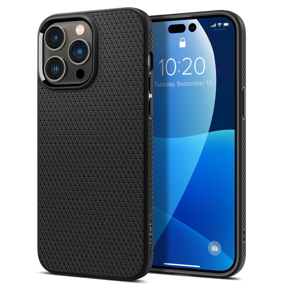 Capa para Apple iPhone 14 Pro Max, Spigen, Liquid Air Matte, Preta ACS04813