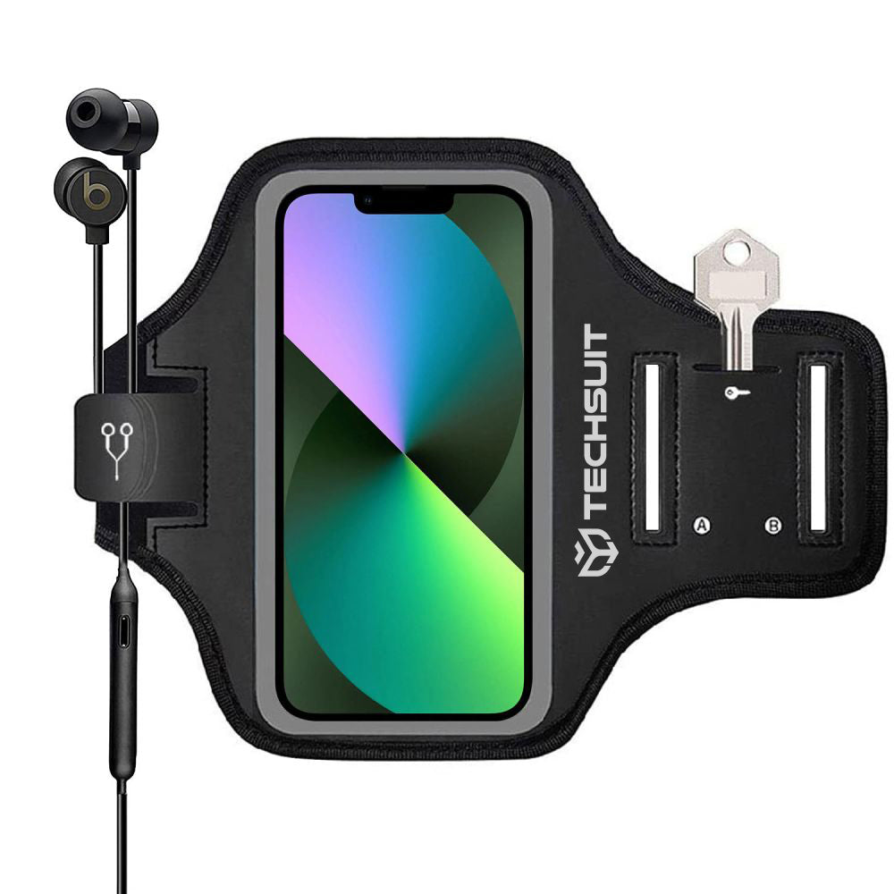 Capa Universal para Telemóvel máx. 6.8 polegadas, Techsuit, Sports TH20, Preta