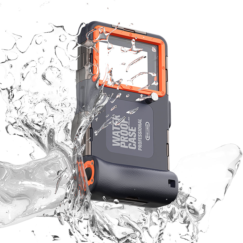 Capa Universal Waterproof para Telefone até 6.8 polegadas, ShellBox, Preta