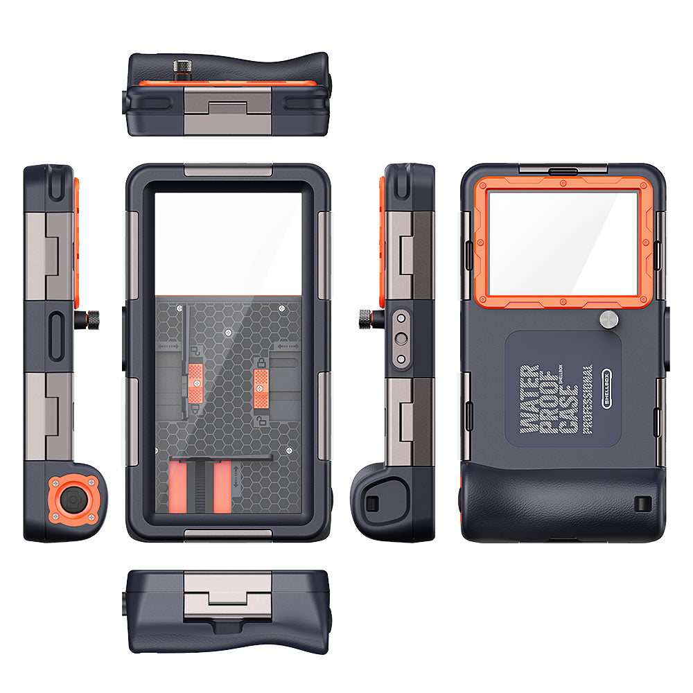 Capa Universal Waterproof para Telefone até 6.8 polegadas, ShellBox, Preta