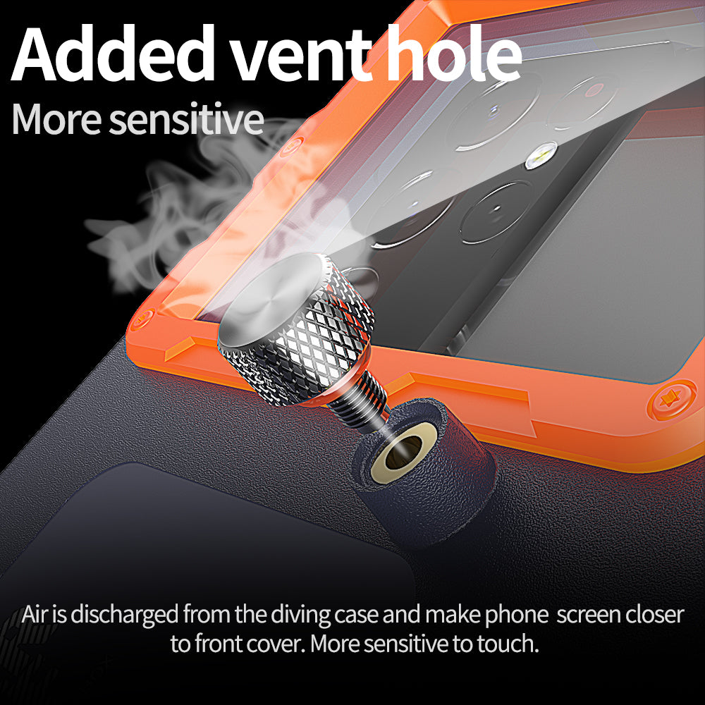 Capa Universal Waterproof para Telefone até 6.8 polegadas, ShellBox, Preta