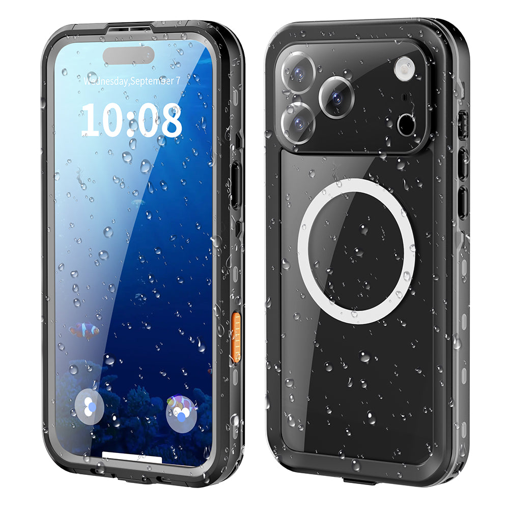 Capa à Prova de Água para Apple iPhone 17 Pro Max, ShellBox, Preta