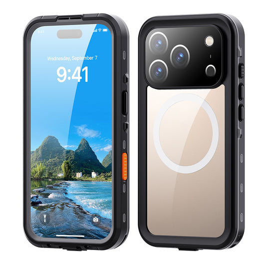 Capa Waterproof para Apple iPhone 17 Pro, ShellBox, Preta