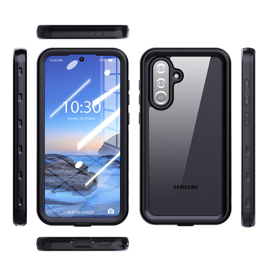 Capa à prova de água para Samsung Galaxy A26 A266, ShellBox, Preta
