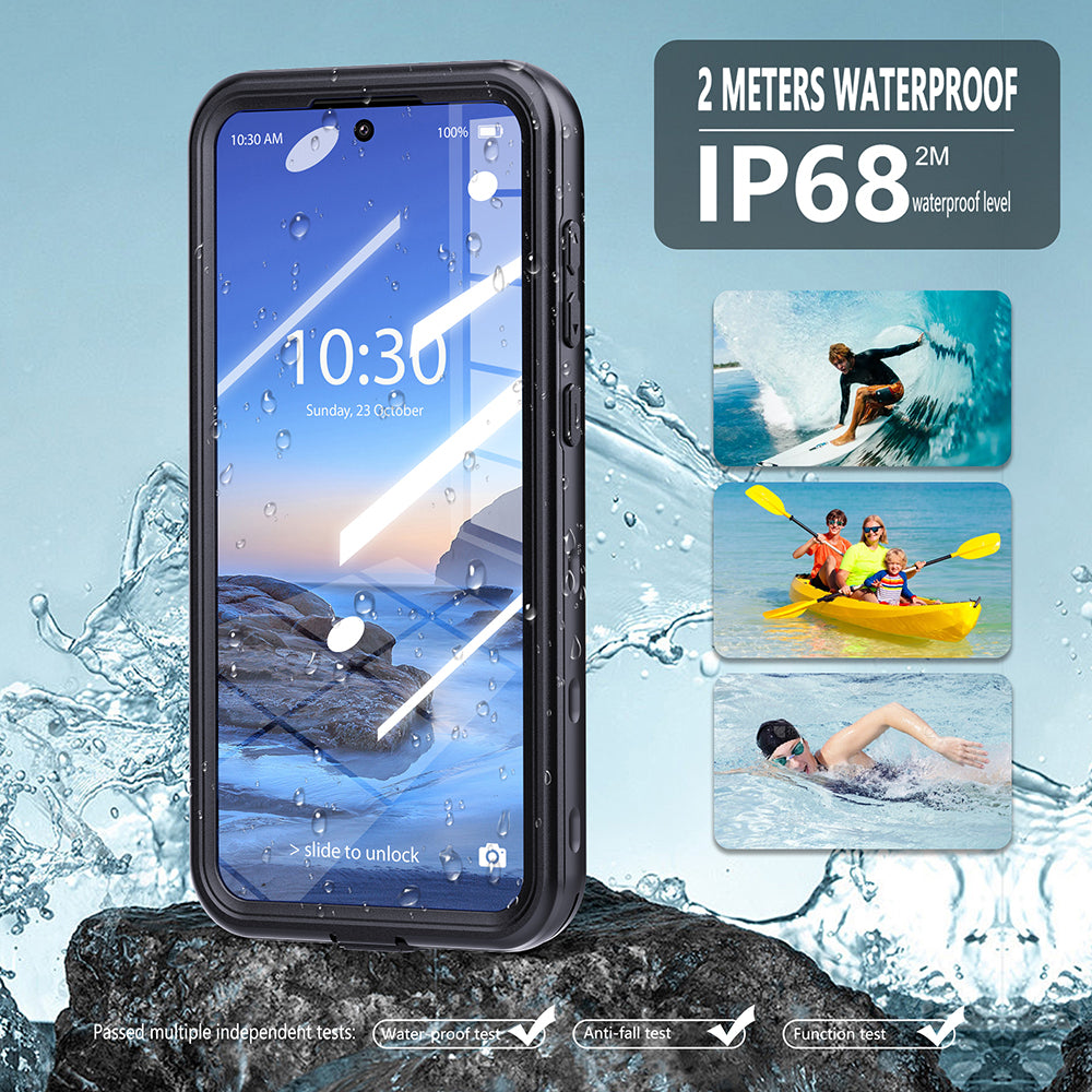 Capa à prova de água para Samsung Galaxy A36 A366, ShellBox, Preta