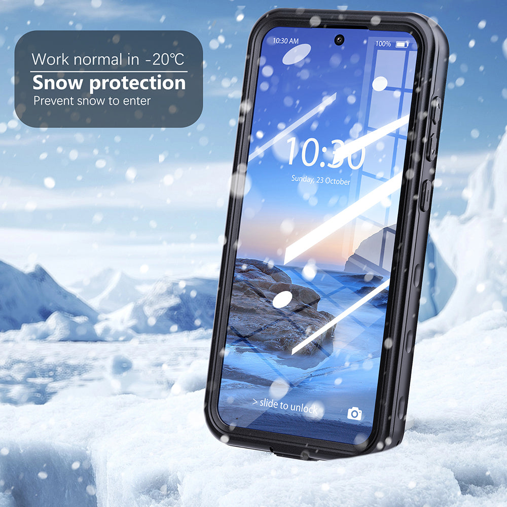 Capa à prova de água para Samsung Galaxy A36 A366, ShellBox, Preta