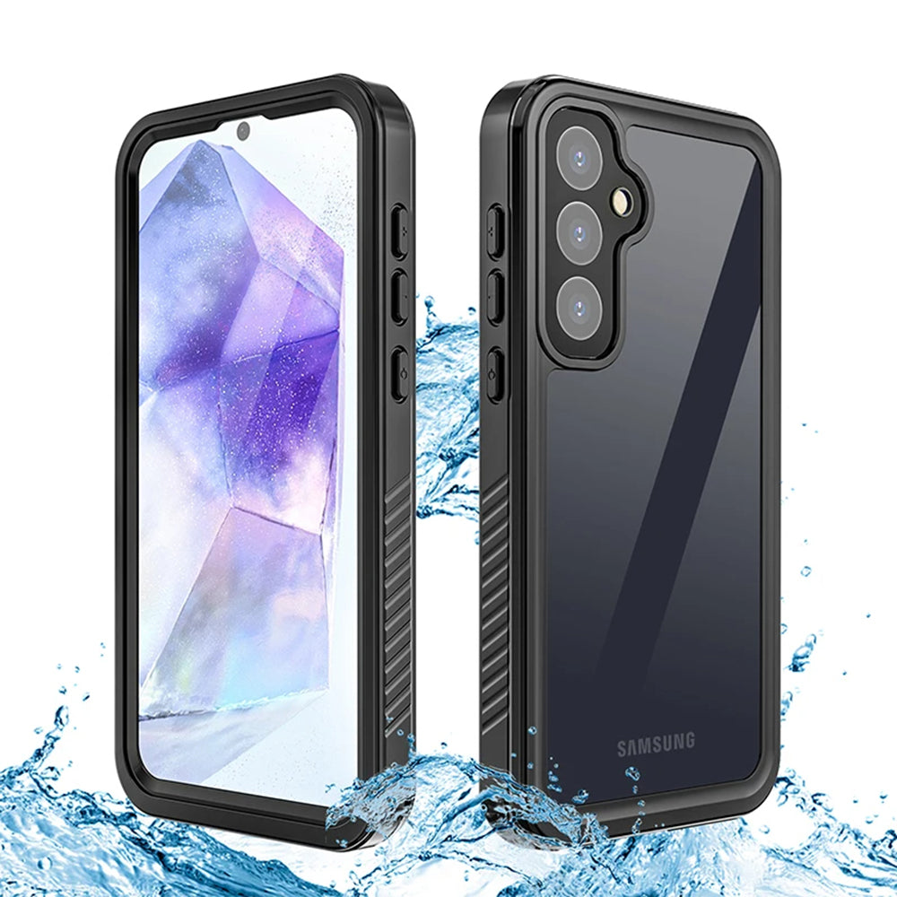 Capa à prova de água para Samsung Galaxy A55 5G A556, ShellBox, Preta