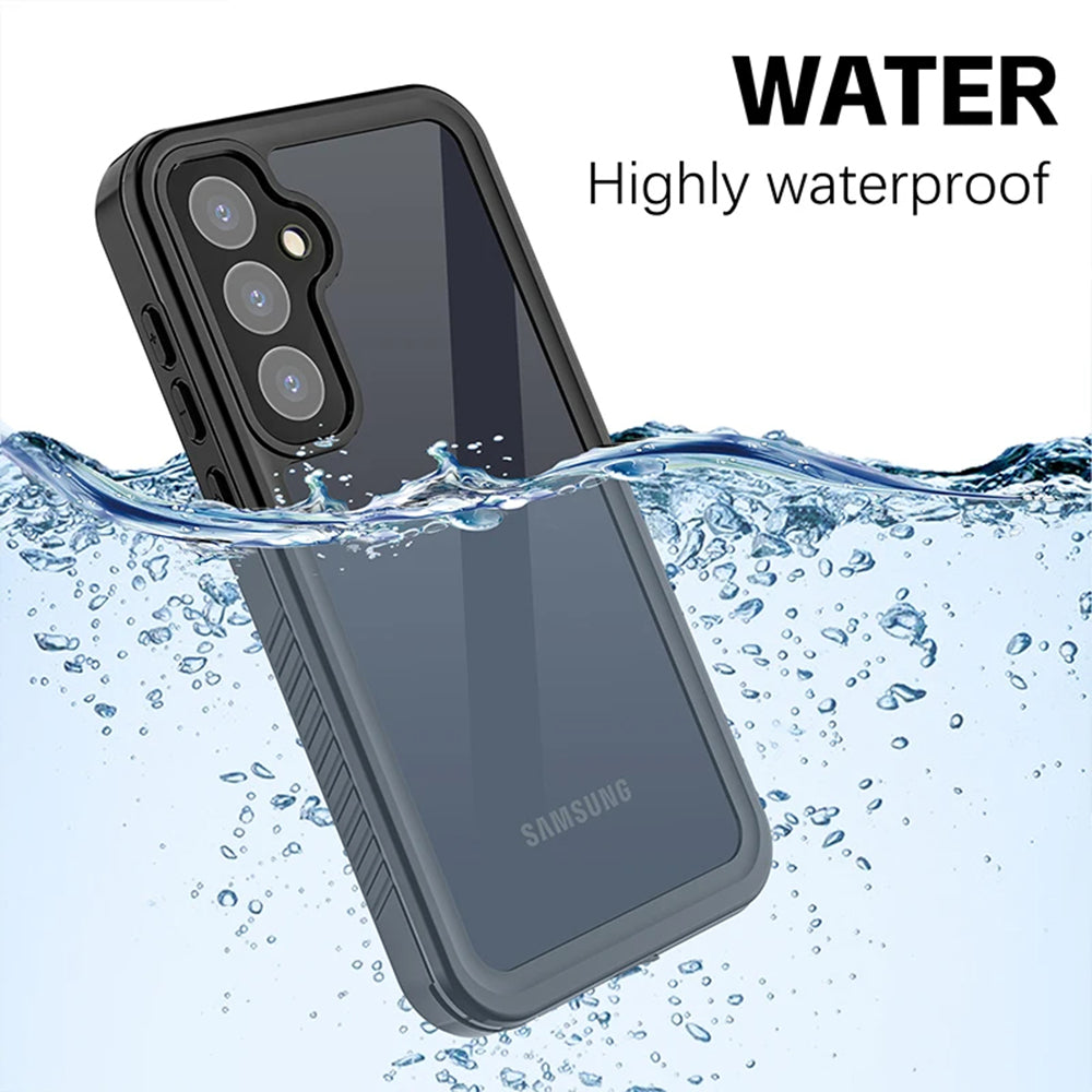 Capa à prova de água para Samsung Galaxy A55 5G A556, ShellBox, Preta