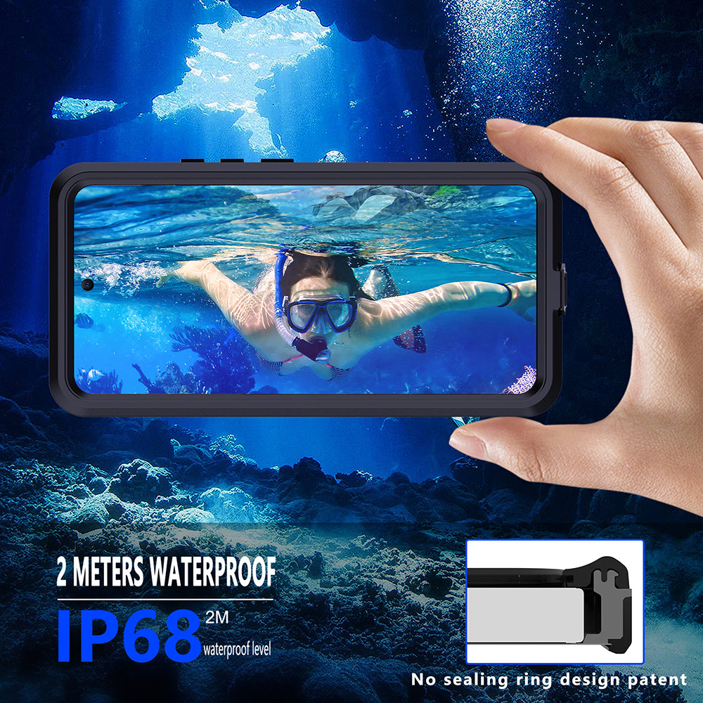 Capa à prova de água para Xiaomi Poco X7 / Redmi Note 14 Pro 5G, ShellBox, Preta