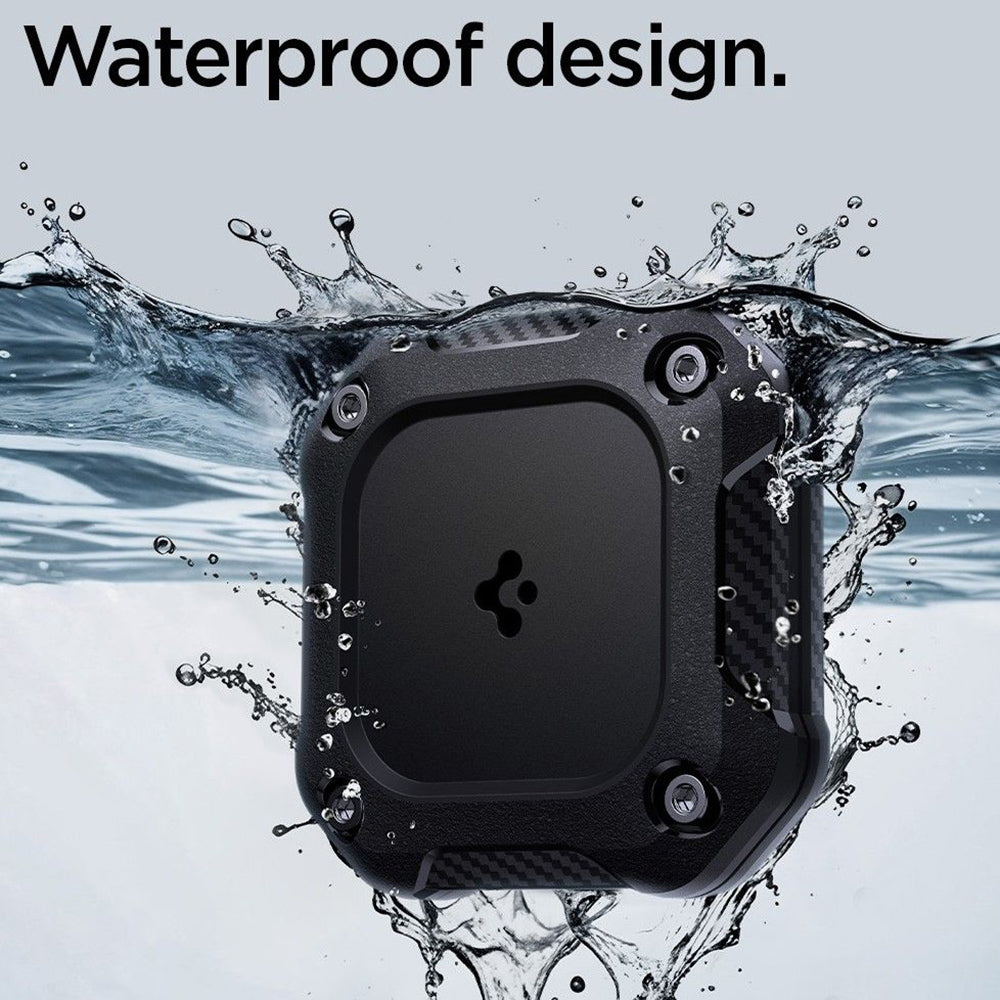 Capa Waterproof Spigen Tough Armor para Apple AirTag, Preta ACS09781