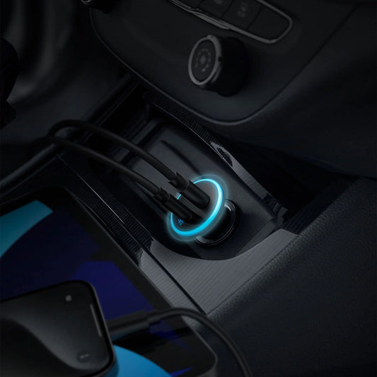 Carregador de automóvel Anker 323, 52,5 W, 3 A, 1 x USB-A - 1 x USB-C, preto A2735G11