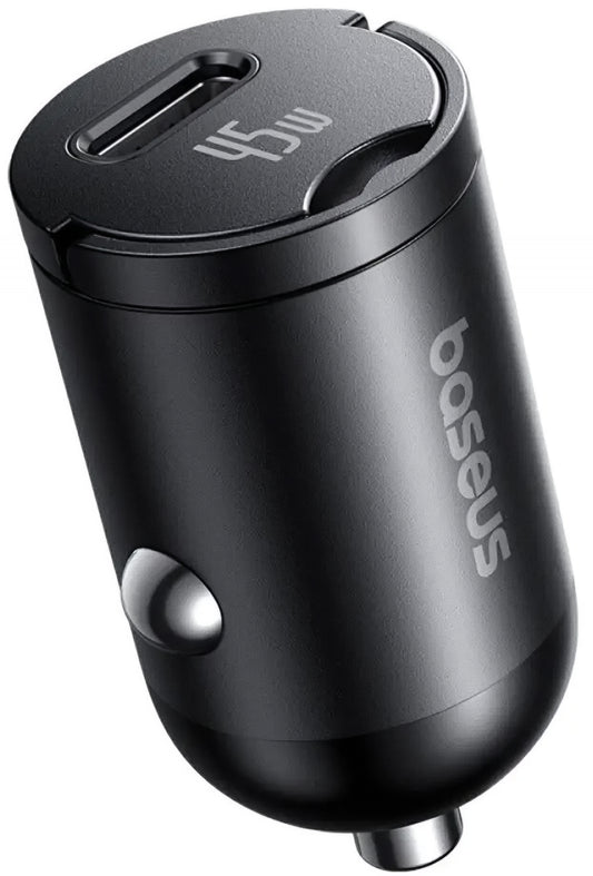 Carregador Automotivo com Cabo USB-C Baseus PrimeTrip VP2, 45W, 3A, 1 x USB-C, Preto C0206800