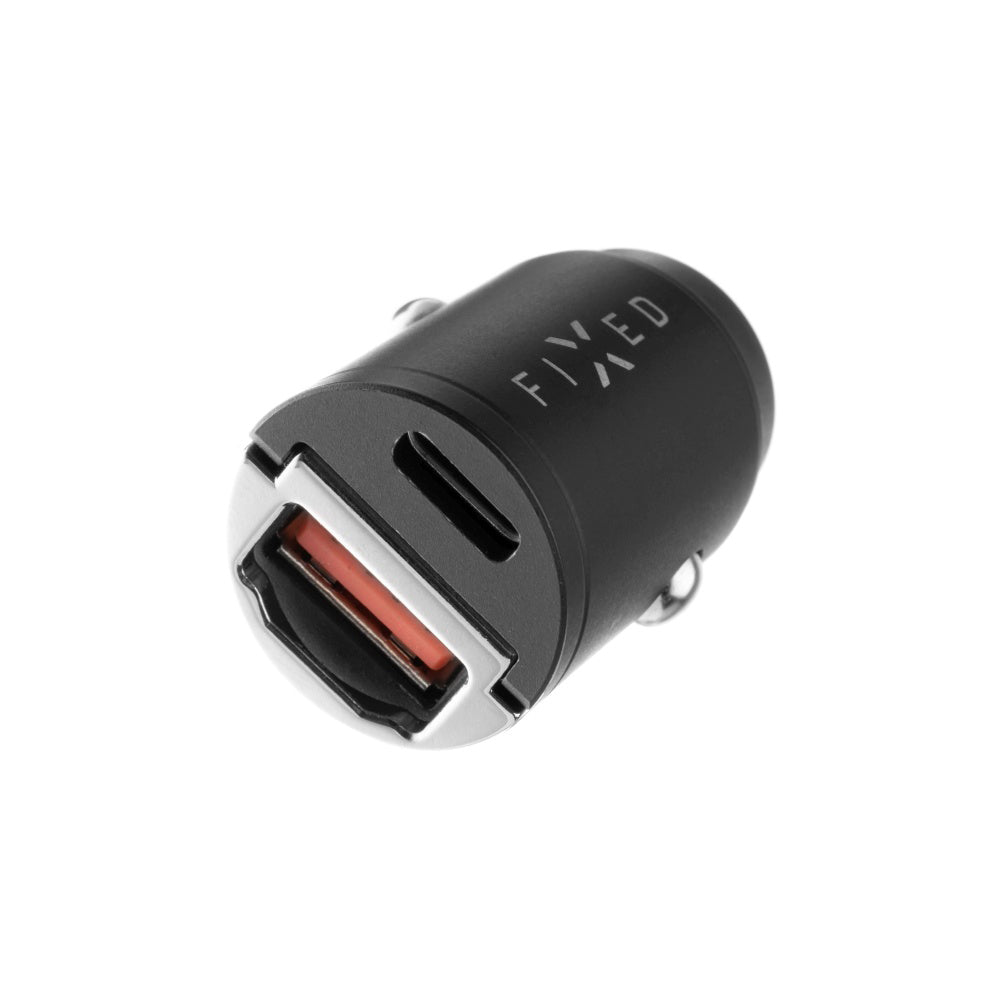 Carregador Auto Fixed, 30W, 3A, 1 x USB-A - 1 x USB-C, Preto