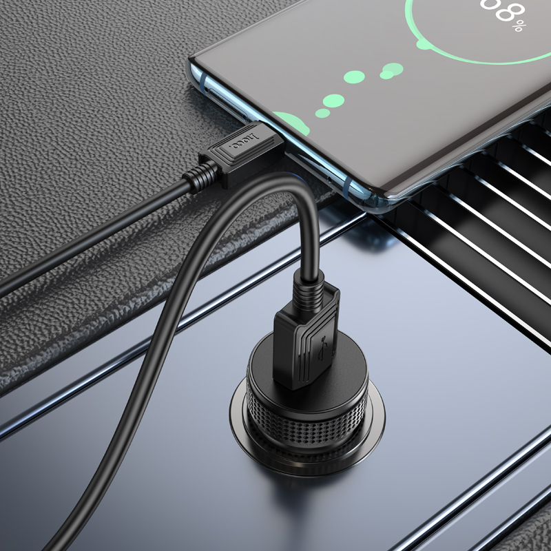 Carregador Automóvel HOCO Z49A, 18W, 3A, 1 x USB-A, Preto