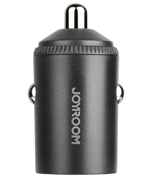 Carregador Automóvel Joyroom JR-CCN18, 65W, 1 x USB-A - 1 x USB-C, Preto
