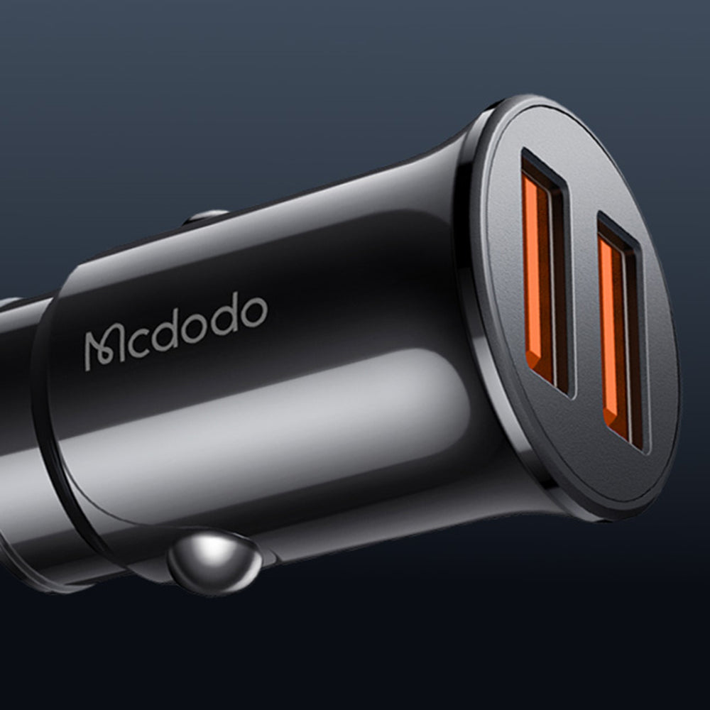 Carregador Auto McDodo CC-6602, 12W, 2.4A, 2 x USB-A, Preto