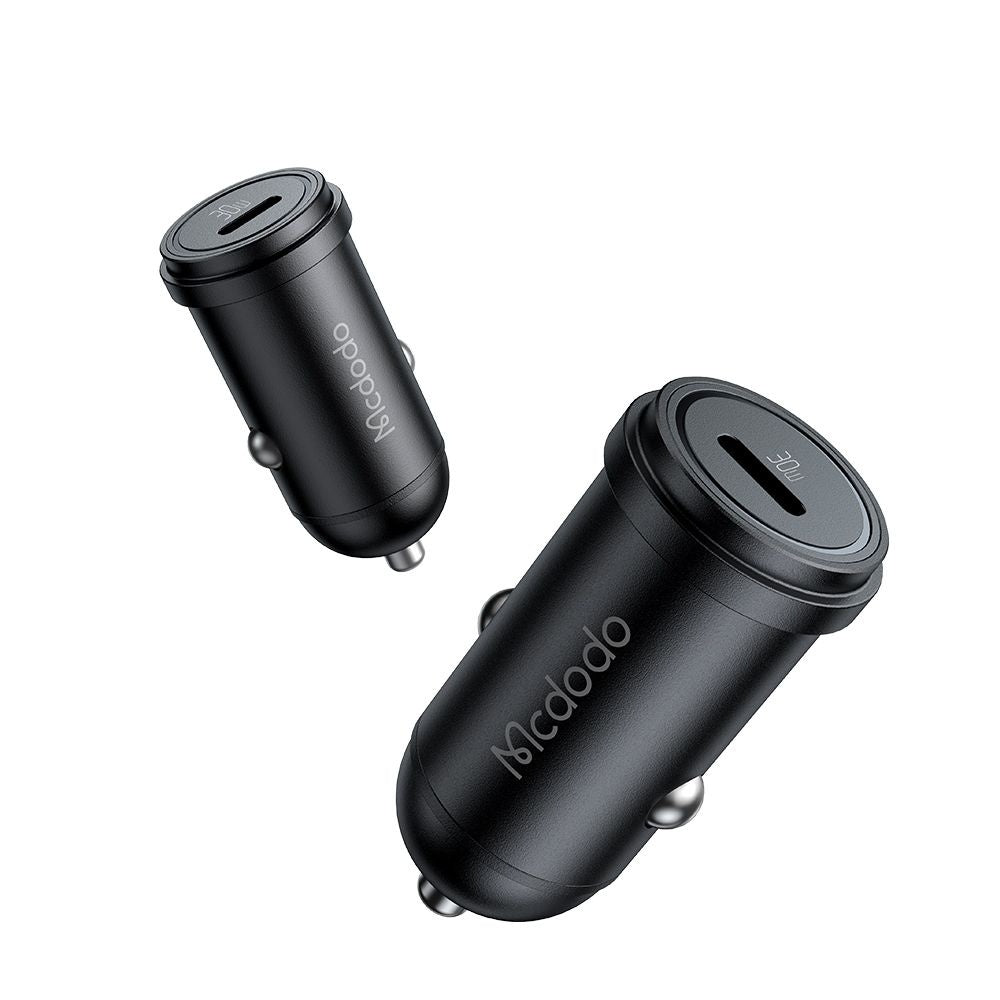 Carregador Auto McDodo CC-7491 Obsidian, 30W, 3A, 1 x USB-C, Preto