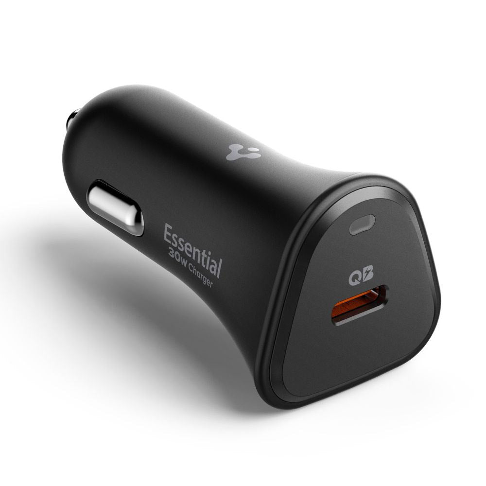 Carregador Auto Spigen EV301 Essential, 30W, 3A, 1 x USB-C, Preto ACP08699