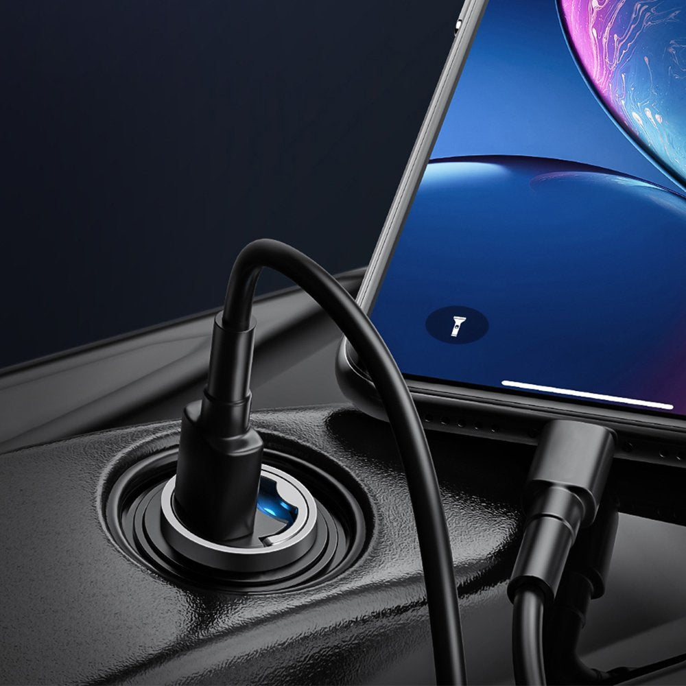 Carregador Auto Techsuit C5 NanoVolt, 30W, 3A, 1 x USB-C, Preto