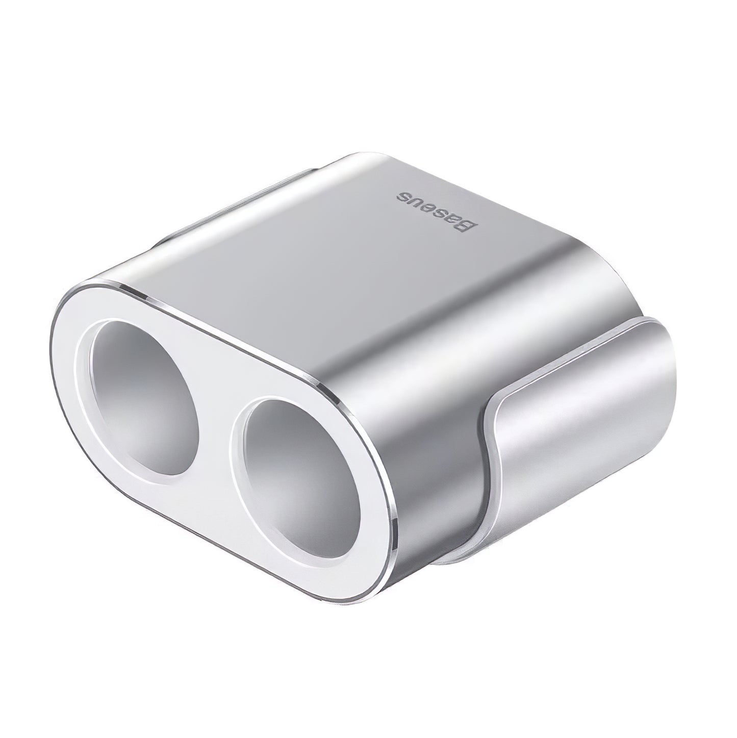 Carregador de automóvel de alta eficiência Baseus, 95 W, 2,1 A, 2 x extensão de isqueiro - 2 x USB-A, prateado CRDYQ-0S