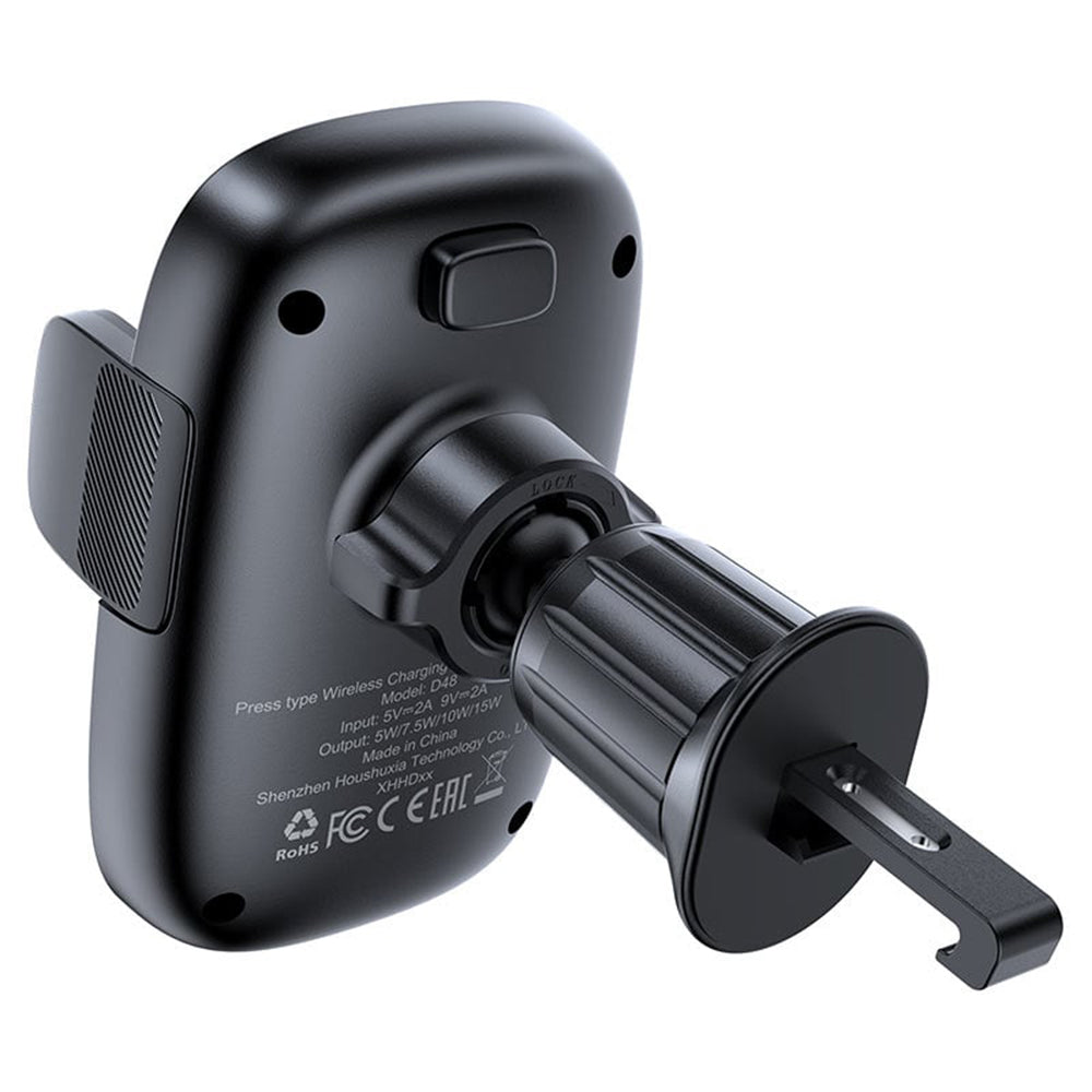 Carregador Auto Wireless Acefast D48, 15W, 1.67A, Preto