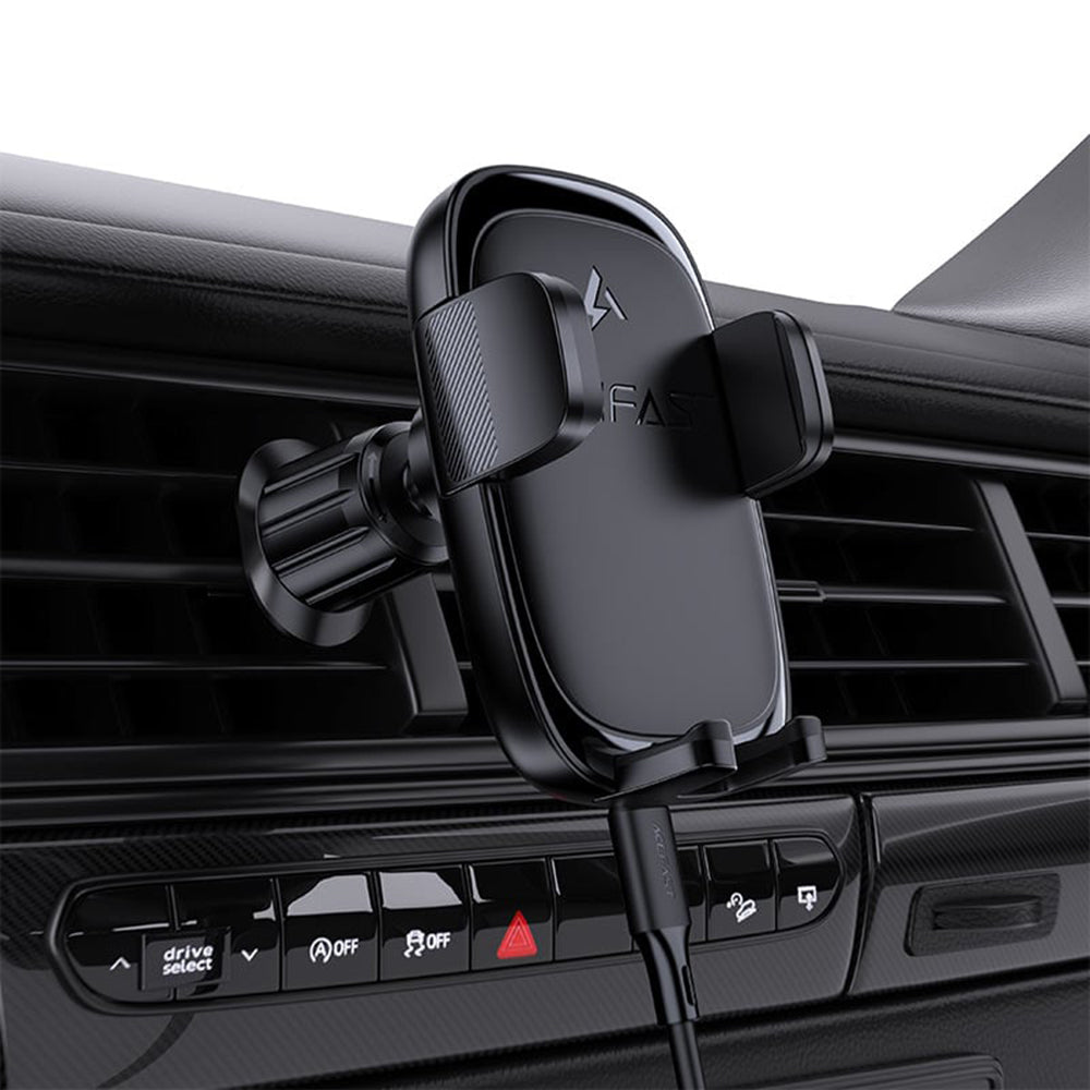 Carregador Auto Wireless Acefast D48, 15W, 1.67A, Preto