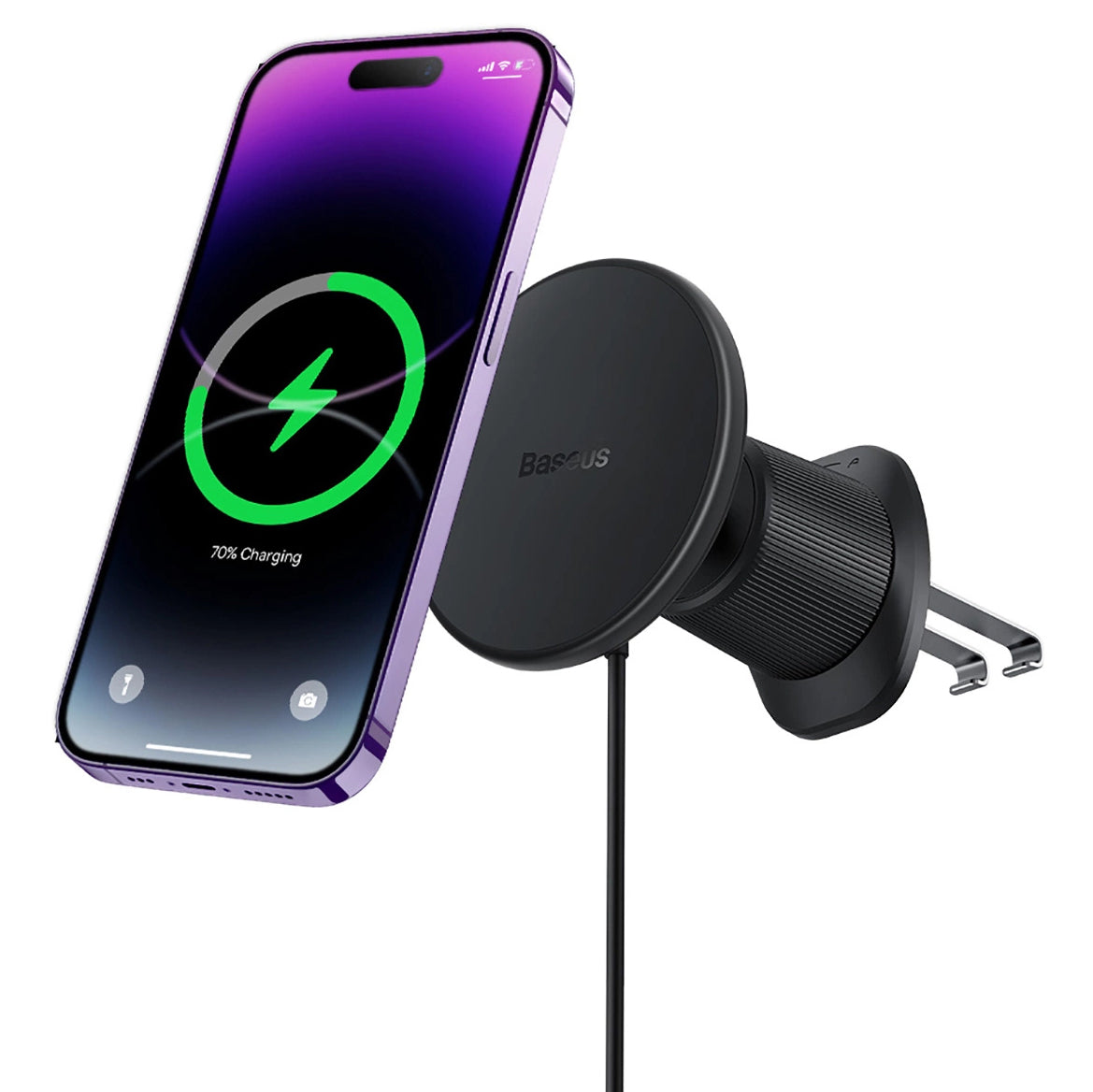 Carregador Auto Sem Fios Baseus CW01, 15W, 1.67A, Preto C40141001111-00