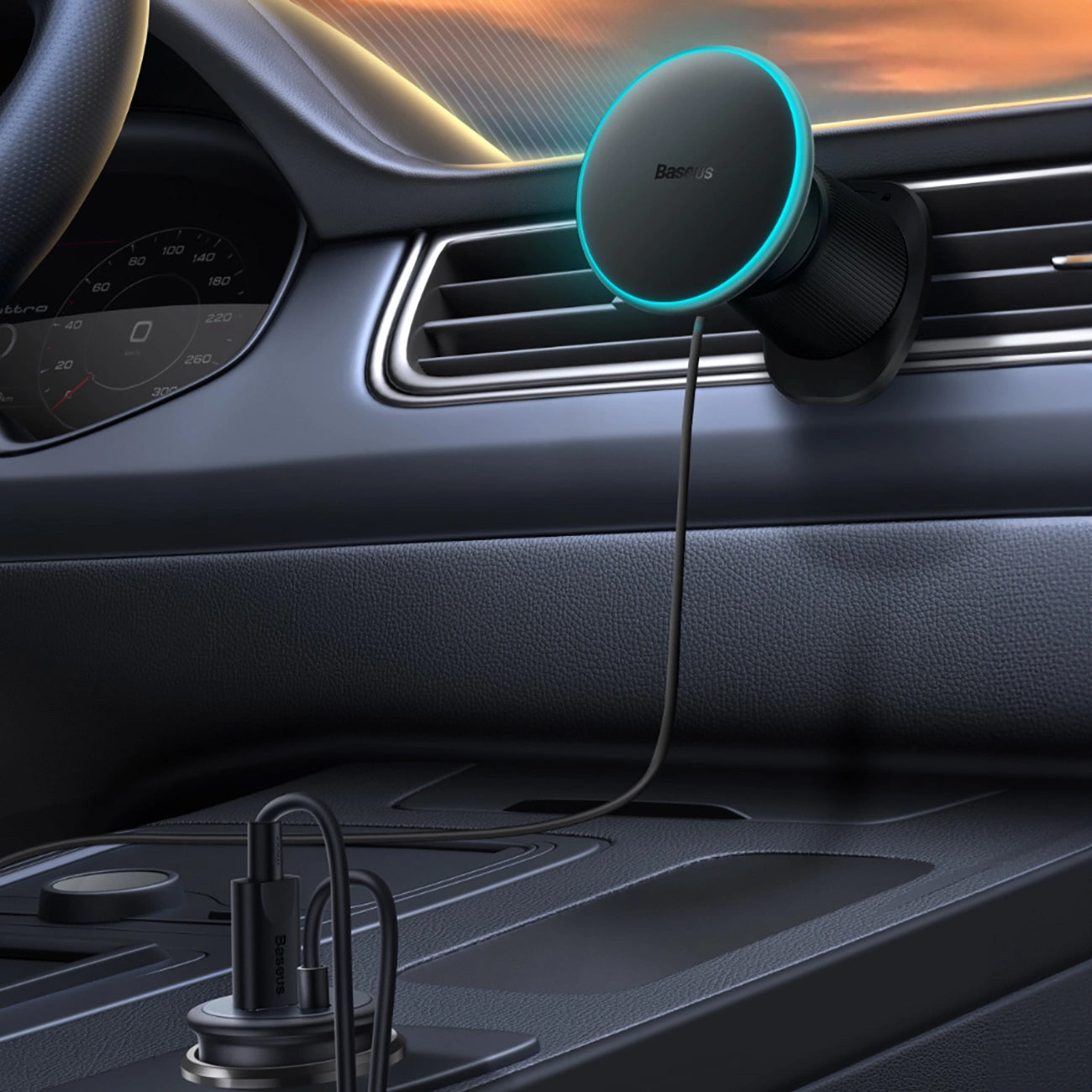 Carregador Auto Sem Fios Baseus CW01, 15W, 1.67A, Preto C40141001111-00