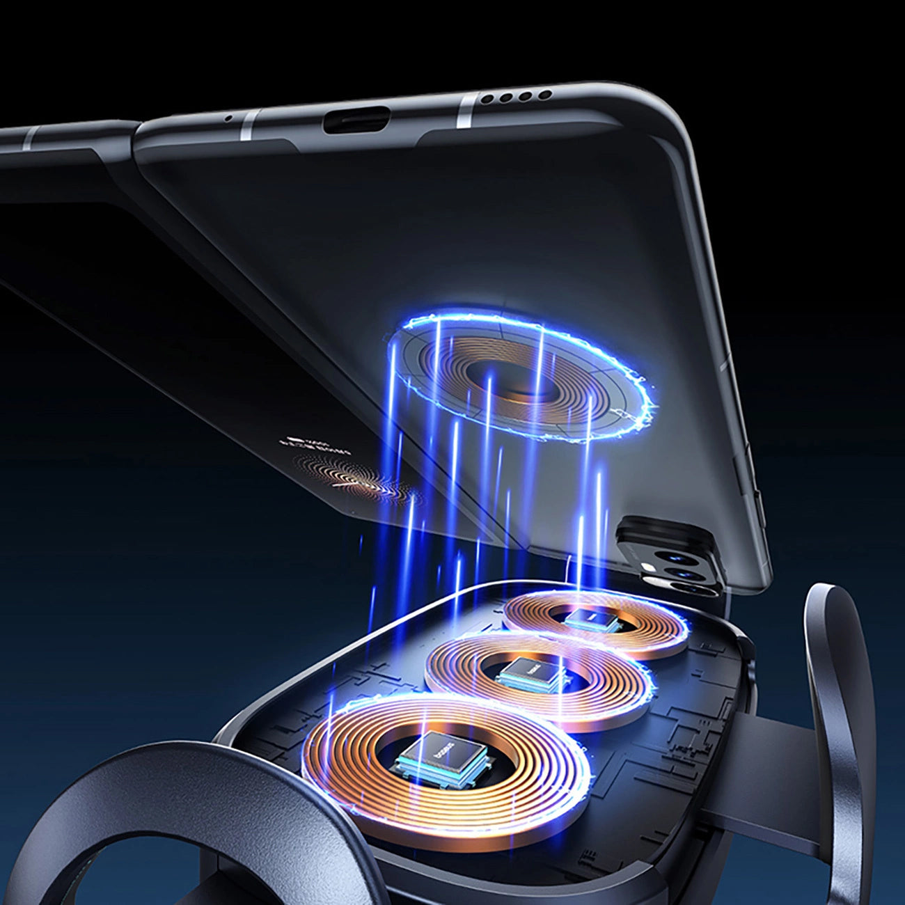 Carregador Auto Wireless Baseus LightChaser, 15W, 1.67A, Preto, Reembalado C40355901111-00