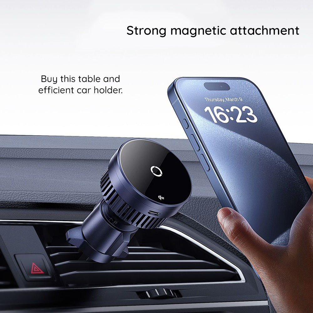 Carregador Auto Wireless Baseus MagPro, 15W, 1.67A, Preto C40164100121-01