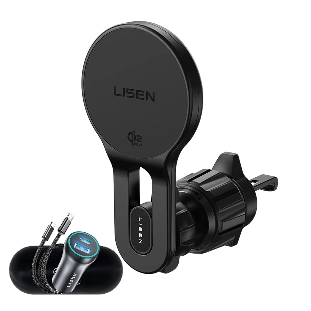 Carregador Automóvel Sem Fios Lisen W704 Pro, 25W, Preto YL0225090003