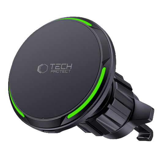 Carregador de automóvel sem fios Tech-Protect MM15W-V7 QI2, 15W, 1,67A, preto