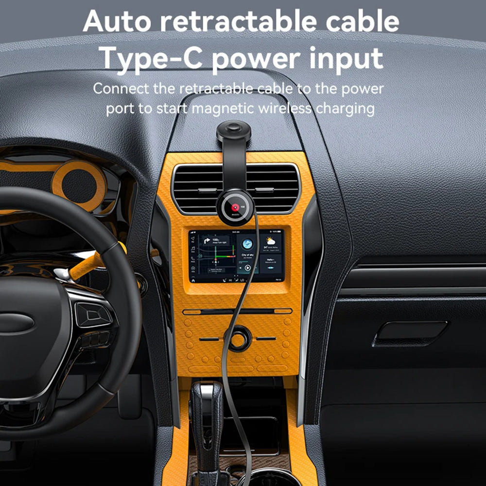 Carregador Auto Wireless Yesido C314, 15W, 1.67A, Preto