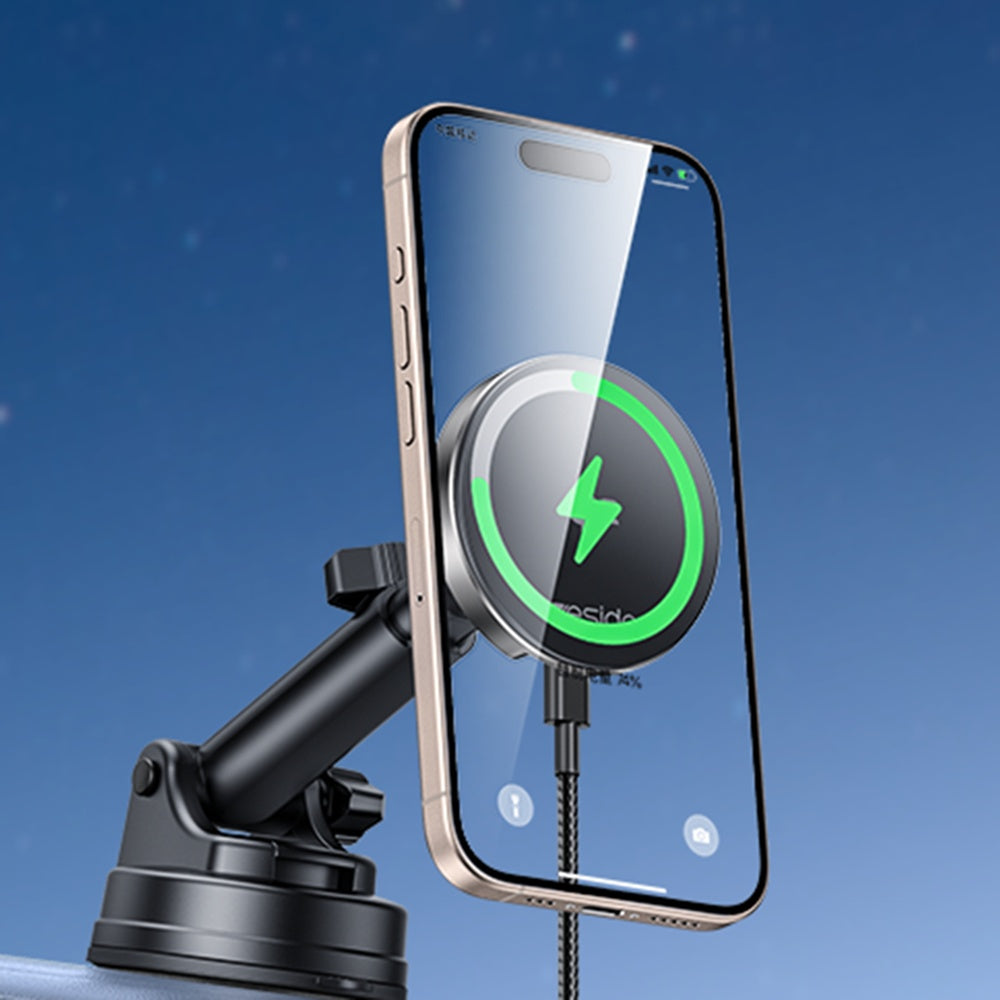 Carregador Auto Wireless Yesido DS30, 15W, 1.67A, Preto