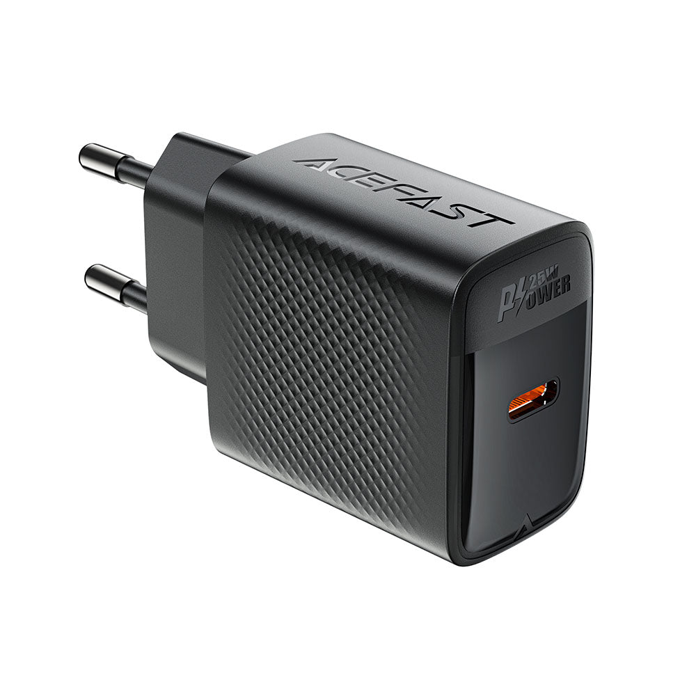 Carregador de Rede Acefast A104, 25W, 3A, 1 x USB-C, Preto