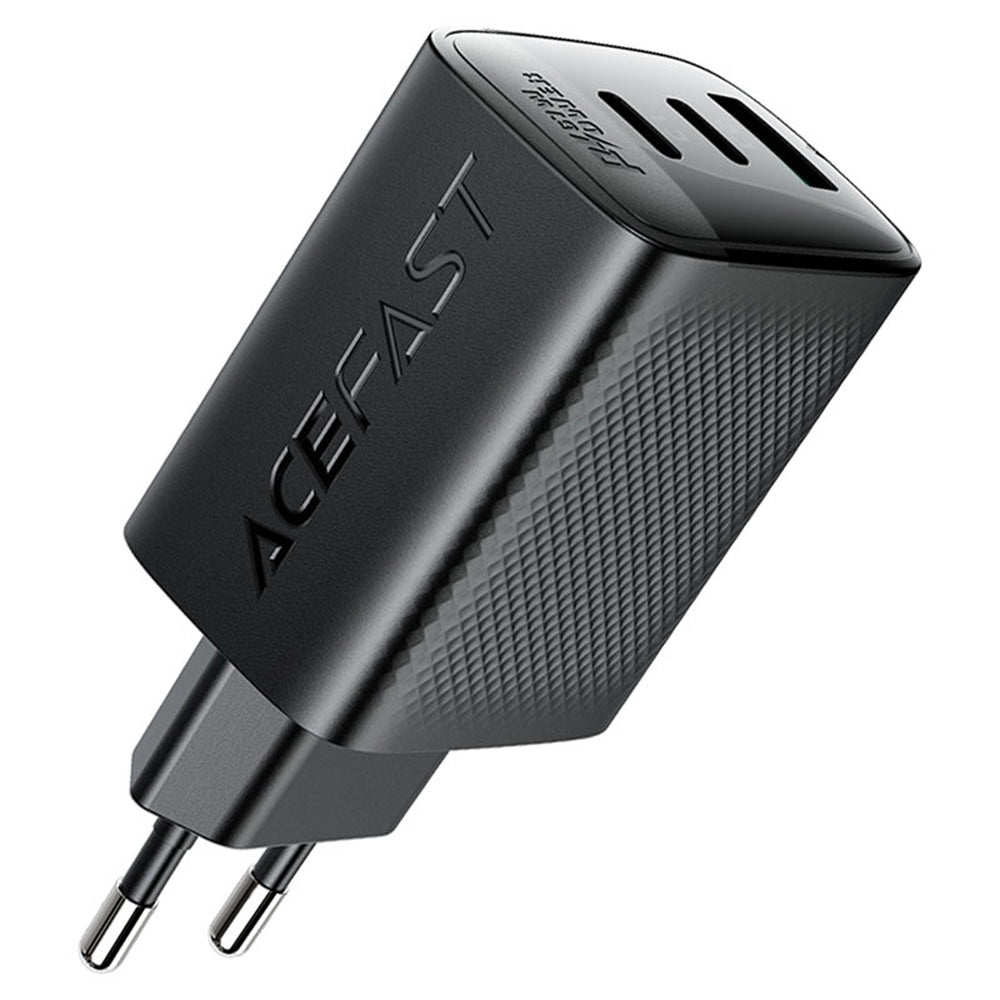Carregador de Rede Acefast A108, 67W, 3A, 1 x USB-A - 2 x USB-C, Preto