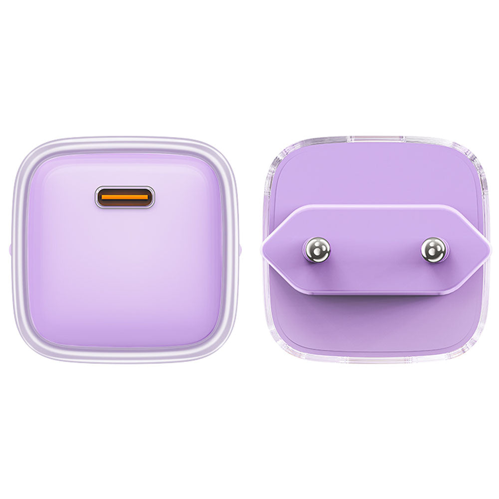 Carregador de Rede Acefast A53 Sparkling Display, 30W, 3A, 1 x USB-C, Roxo