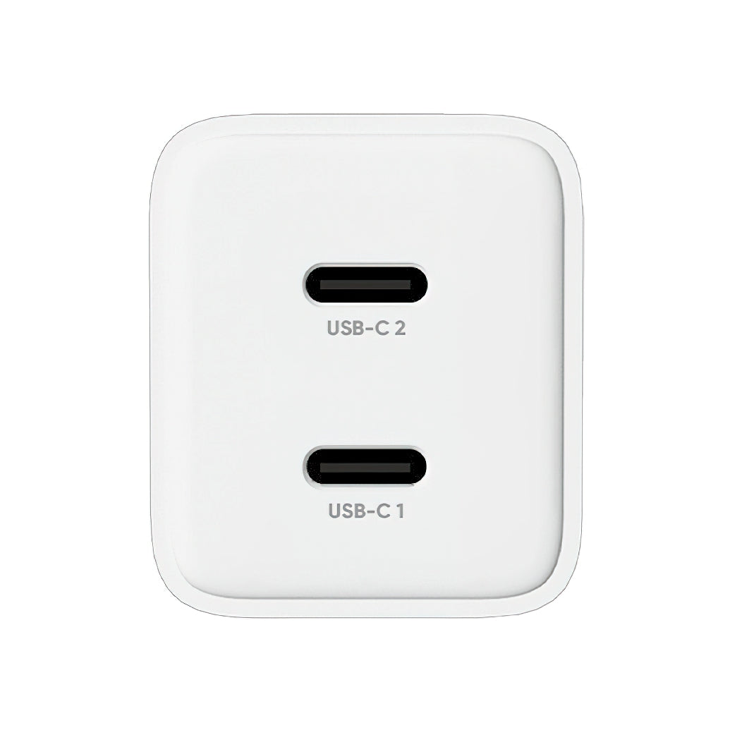 Carregador de Rede Allity. ATC-01-45WCC Fast, 45W, 3A, 2 x USB-C, Branco