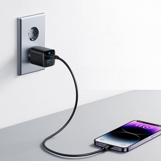 Carregador de rede Anker 323, 33W, 3A, 1 x USB-A - 1 x USB-C, preto A2331G11