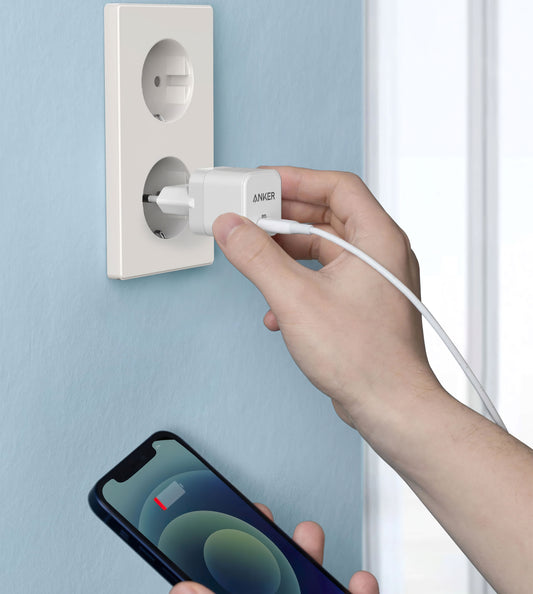 Carregador de rede Anker PowerPort III Cube, 20W, 3A, 1 x USB-C, branco A2149G21