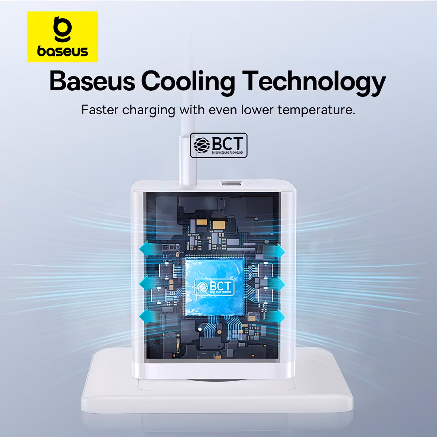 Carregador de rede Baseus Cube, 30 W, 2,4 A, 1 x USB-A - 1 x USB-C, branco P10111404213-00