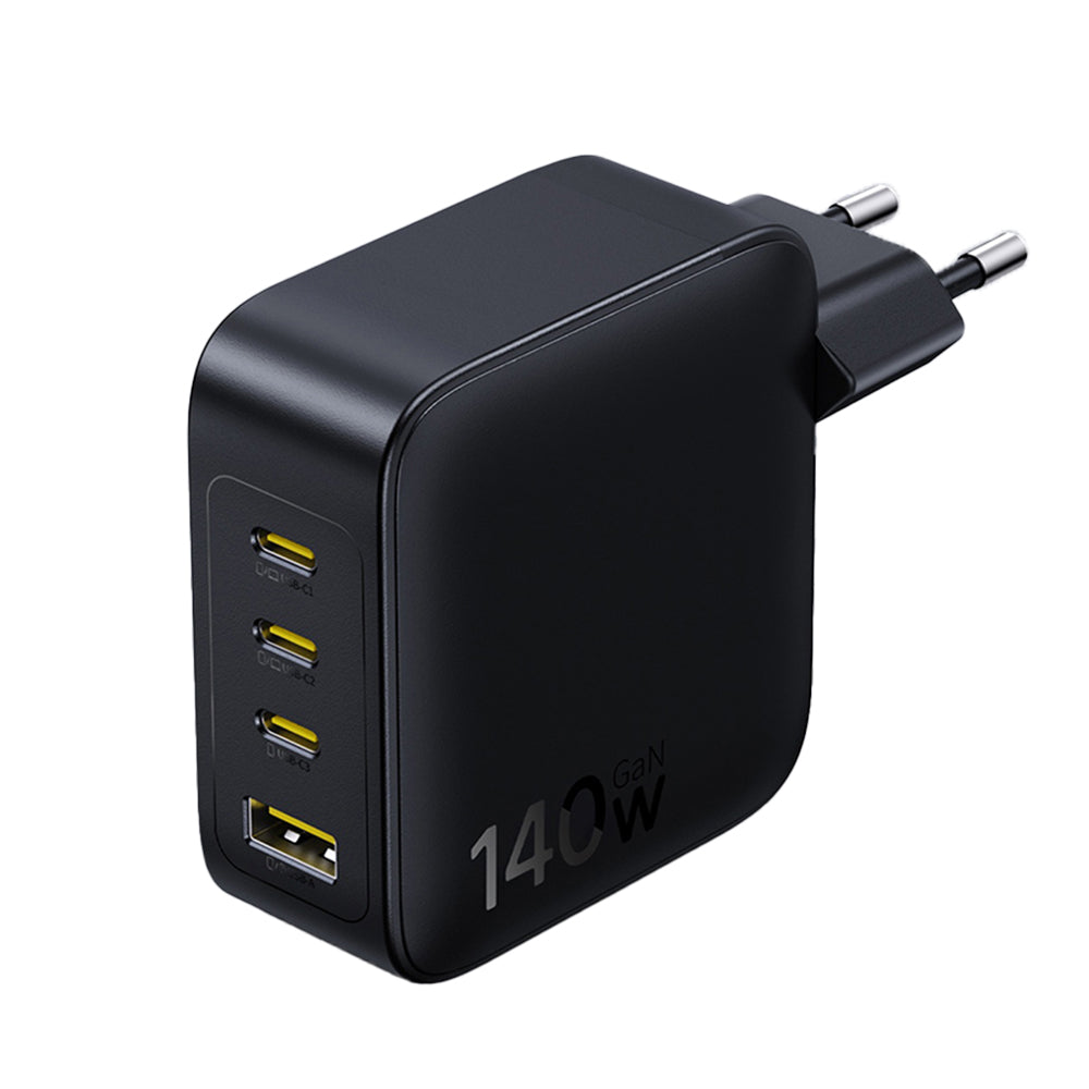 Carregador de Rede Baseus EnerFill FH11, 140W, 5A, 1 x USB-A - 3 x USB-C, Preto E0121J00