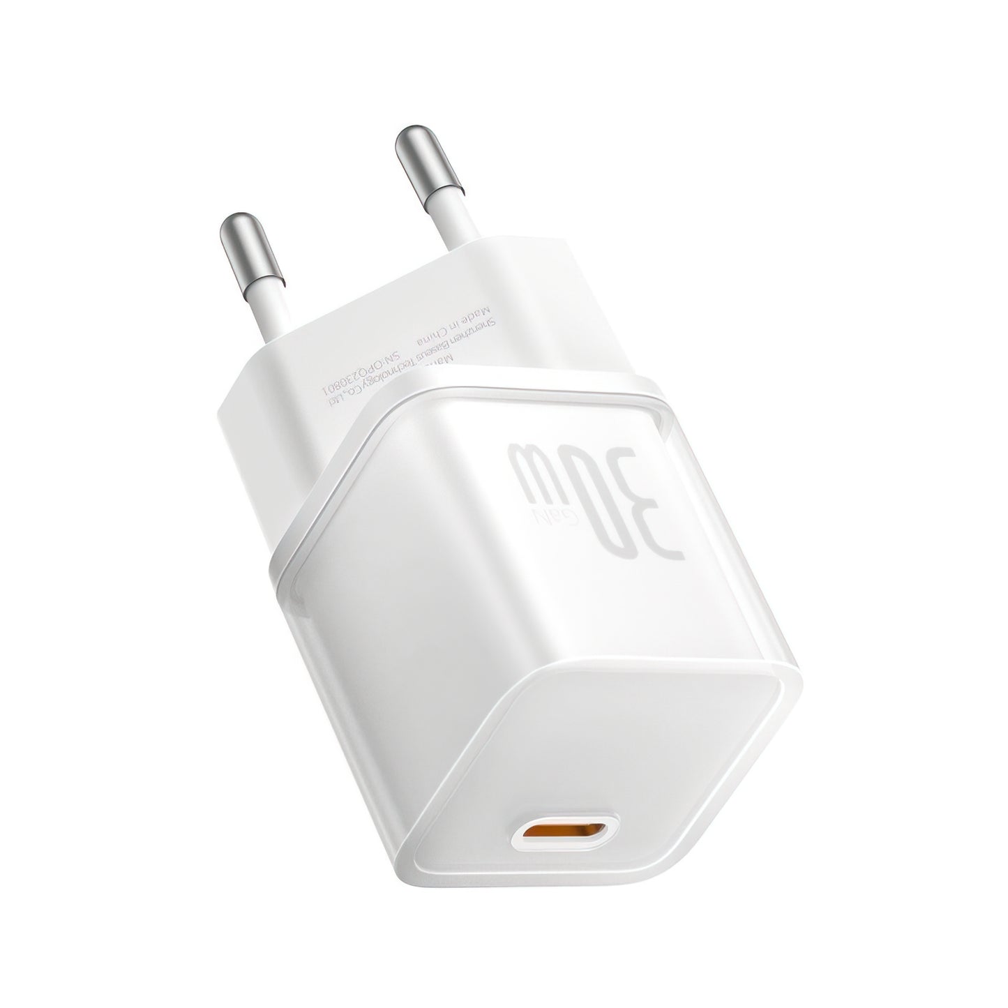 Carregador de Rede Baseus GaN5S, 30W, 3A, 1 x USB-C, Branco P10162504213-00