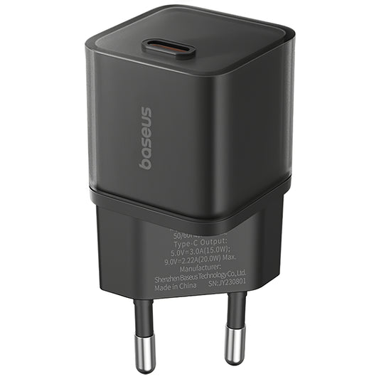 Carregador de rede GaN5S Baseus GaN5S, 30W, 3A, 1 x USB-C, preto P10162504113-00