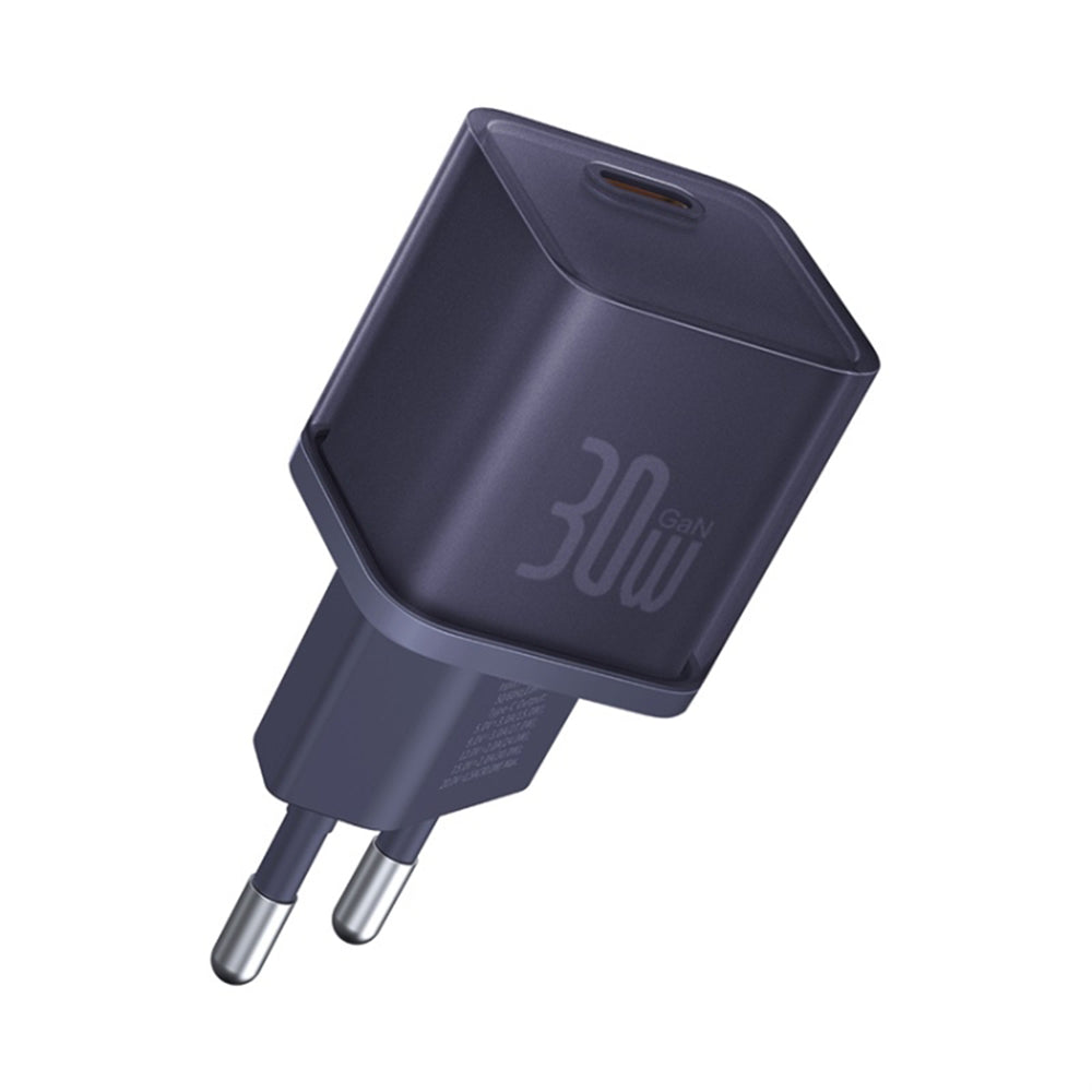 Baseus GaN5S Network Charger, 30W, 3A, 1 x USB-C, Purple P10162504523-00
