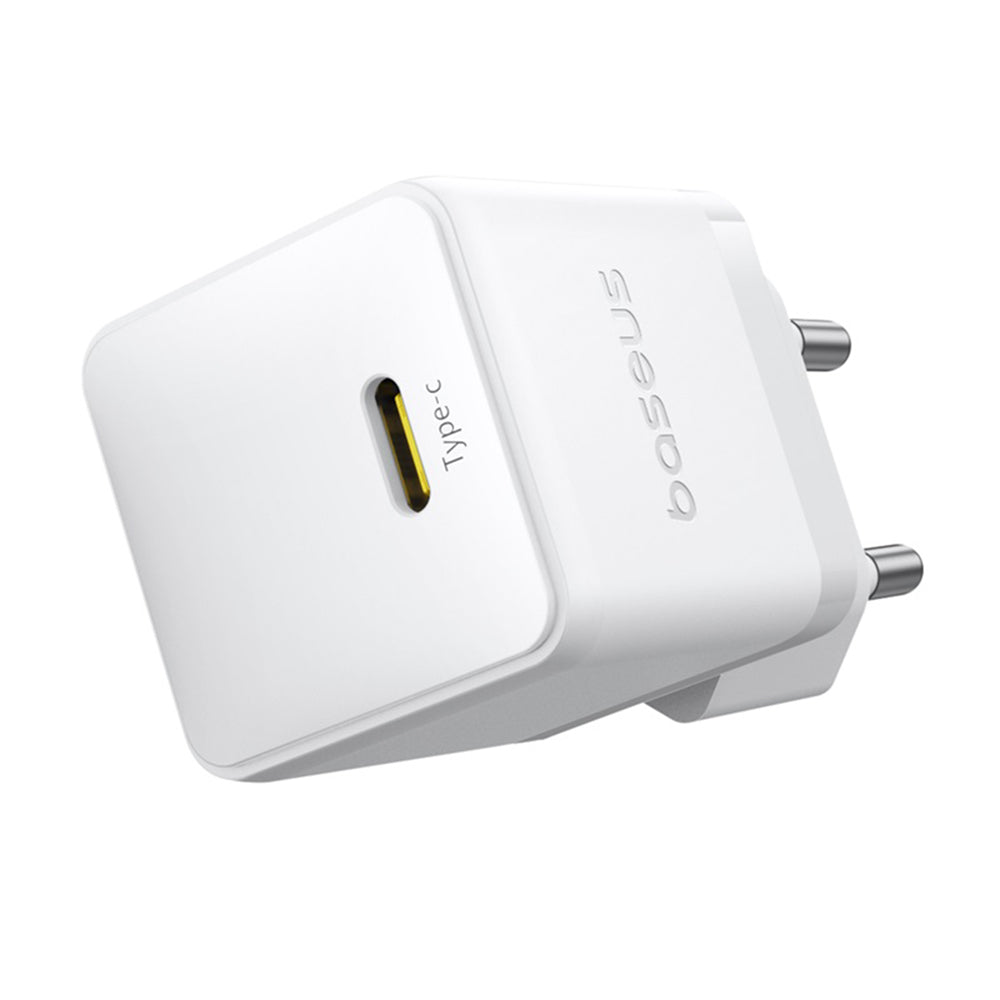 Carregador de Rede Baseus Palm, 20W, 3A, 1 x USB-C, Branco P10111602213-00